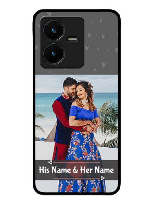 Custom Vivo Y22 Custom Glass Mobile Case - Buy Love Design with Photo Online
