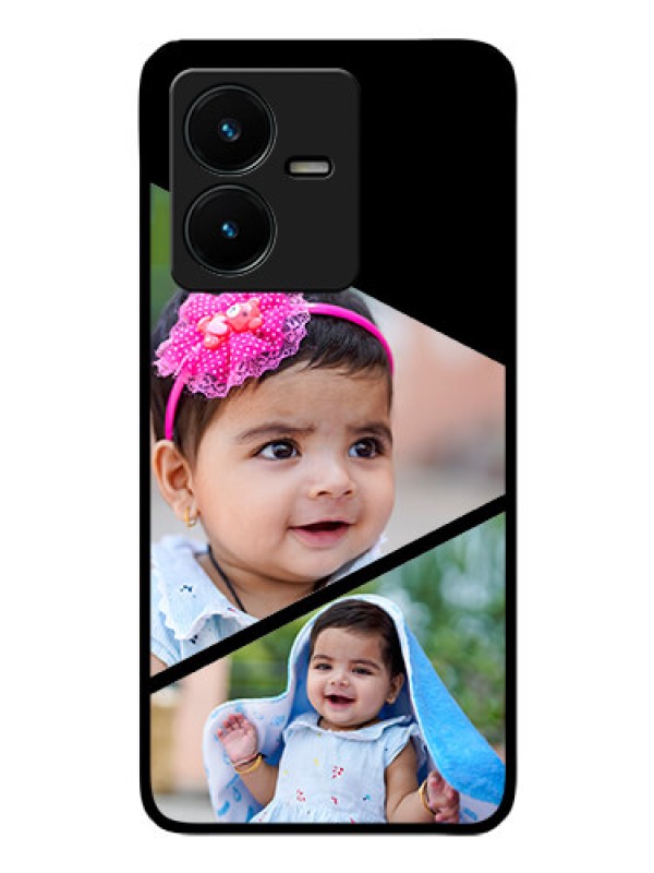 Custom Vivo Y22 Custom Glass Phone Case - Semi Cut Design