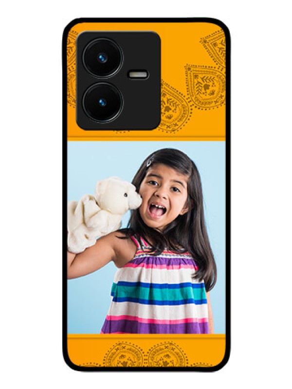 Custom Vivo Y22 Personalized Glass Phone Case - Photo Wedding Design