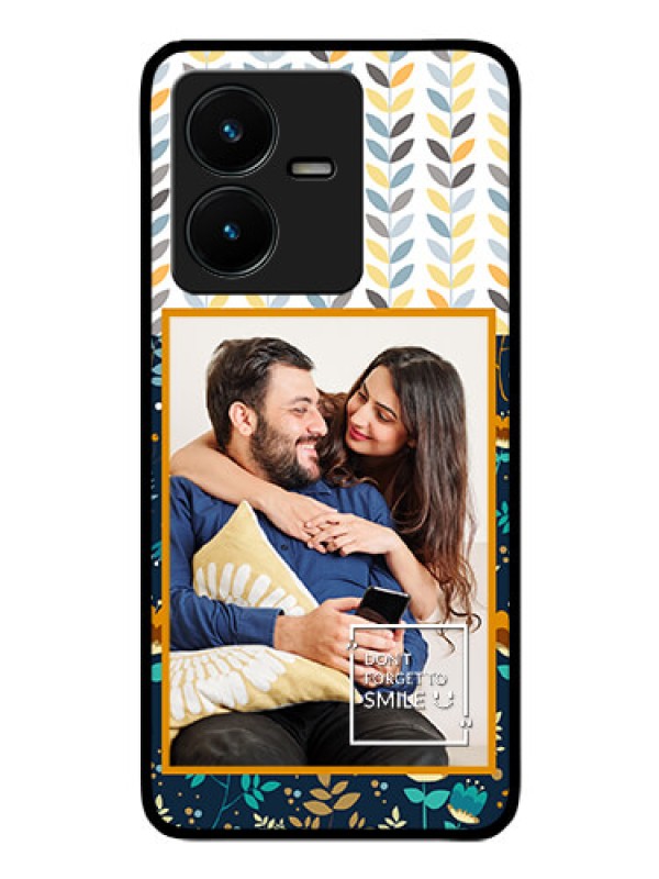Custom Vivo Y22 Custom Glass Mobile Case - Pattern Design