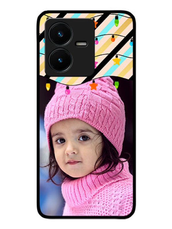 Custom Vivo Y22 Custom Glass Mobile Case - Lights Hanging Design