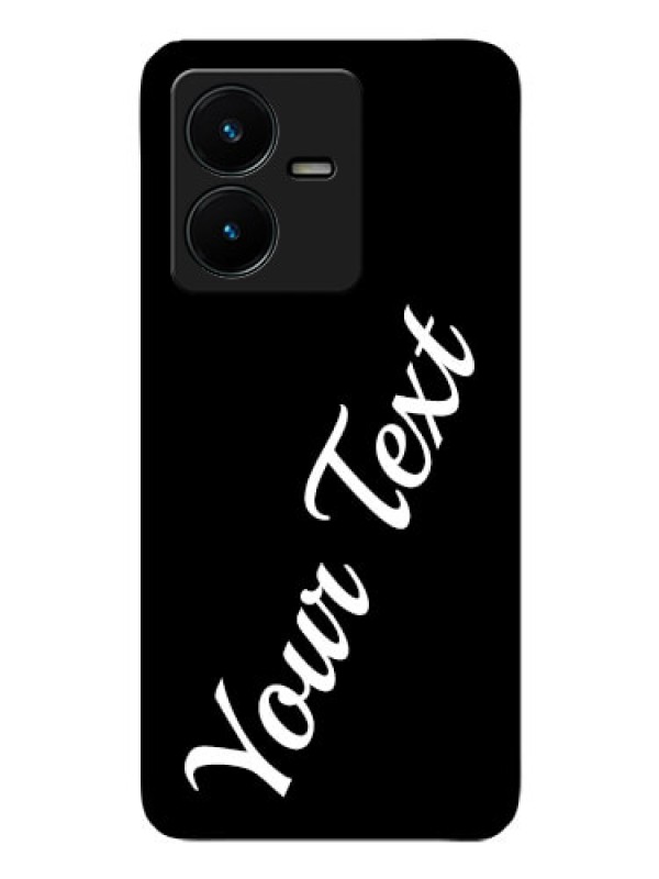 Custom Vivo Y22 Custom Glass Mobile Cover with Your Name