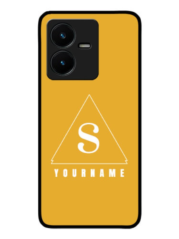 Custom Vivo Y22 Personalized Glass Phone Case - simple triangle Design