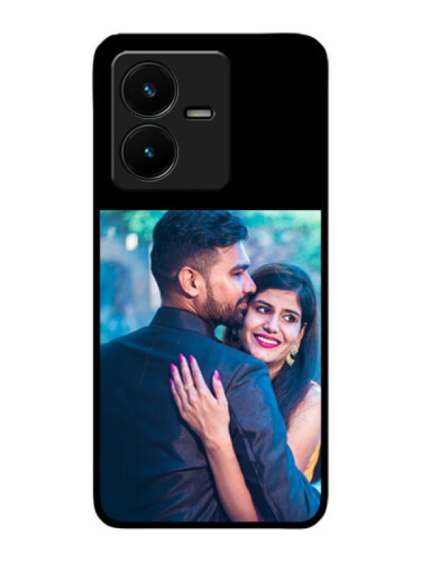 Custom Vivo Y22 Custom Glass Phone Case - Upload Full Picture With Custom Color Design