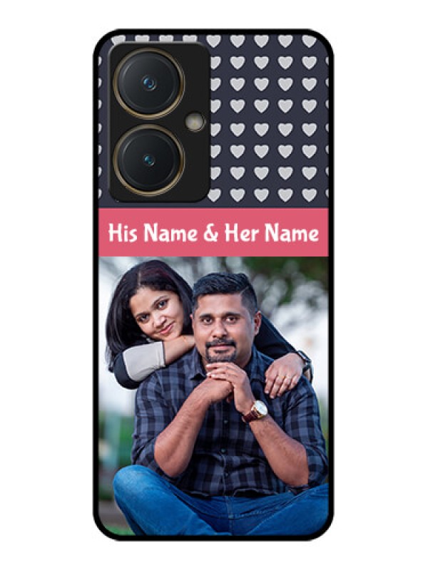 Custom Vivo Y27 Custom Glass Phone Case - Love Symbols Design