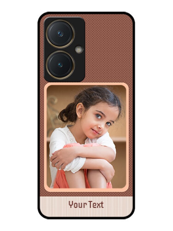Custom Vivo Y27 Custom Glass Phone Case - Simple Pic Upload Design