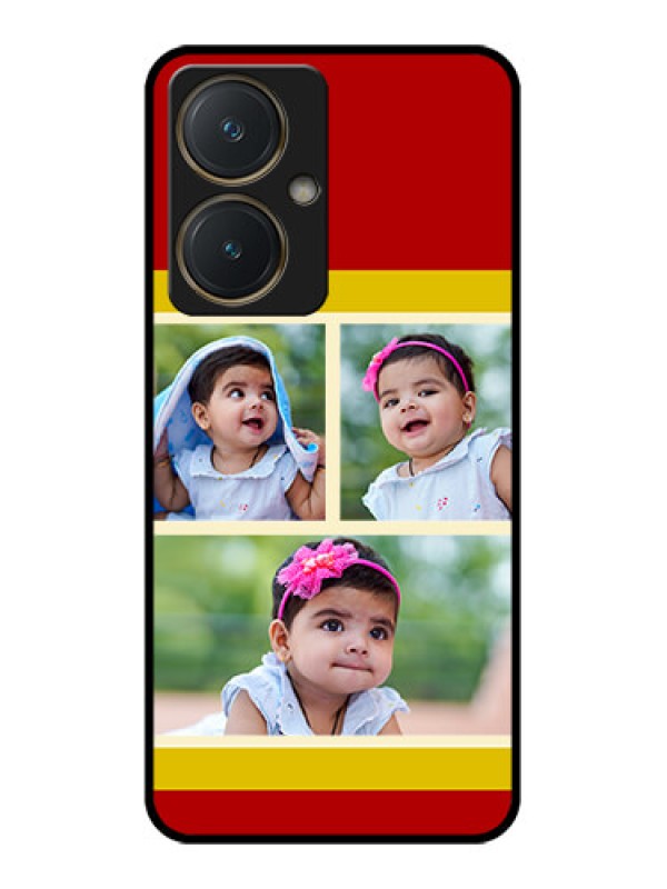 Custom Vivo Y27 Custom Glass Phone Case - Multiple Pic Upload Design