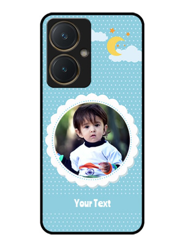 Custom Vivo Y27 Custom Glass Phone Case - Violet Pattern Design