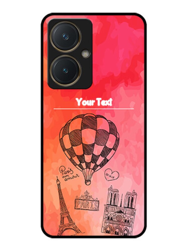 Custom Vivo Y27 Custom Glass Phone Case - Paris Theme Design