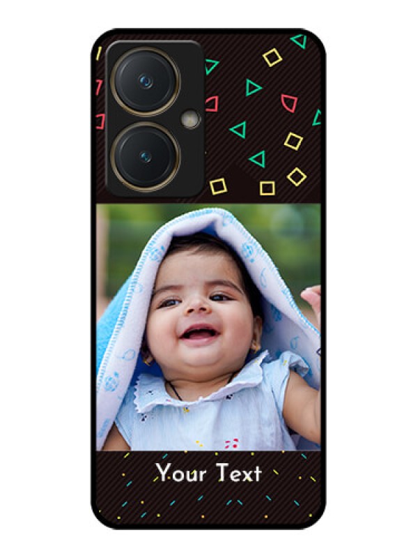 Custom Vivo Y27 Custom Glass Phone Case - With Confetti Birthday Design