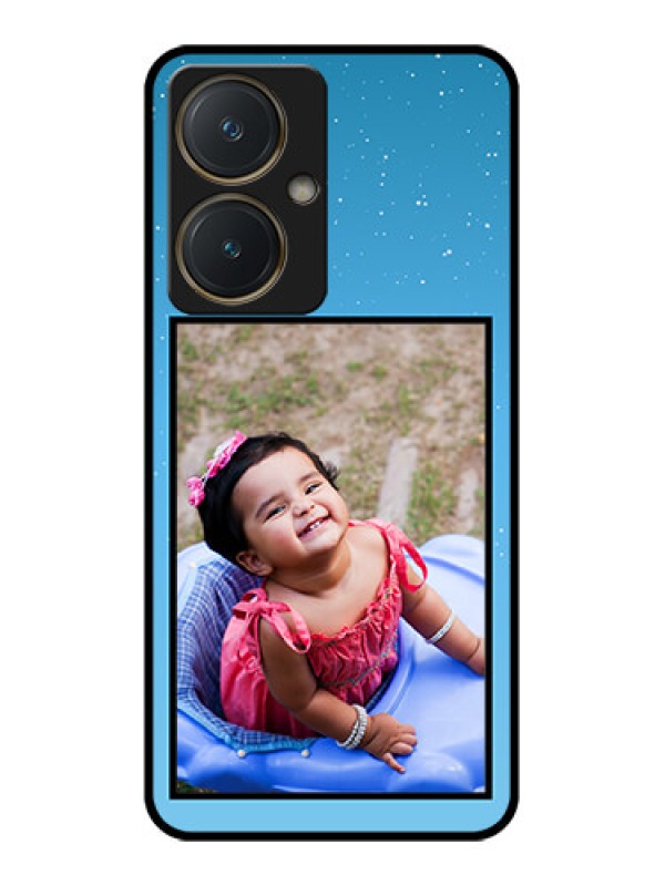 Custom Vivo Y27 Custom Glass Phone Case - Wave Pattern Colorful Design