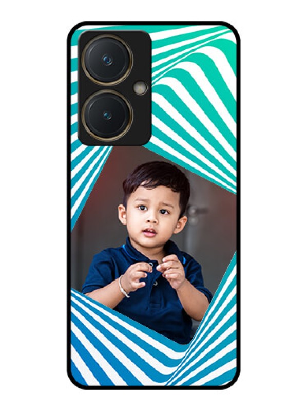 Custom Vivo Y27 Custom Glass Phone Case - Abstract Spiral Design