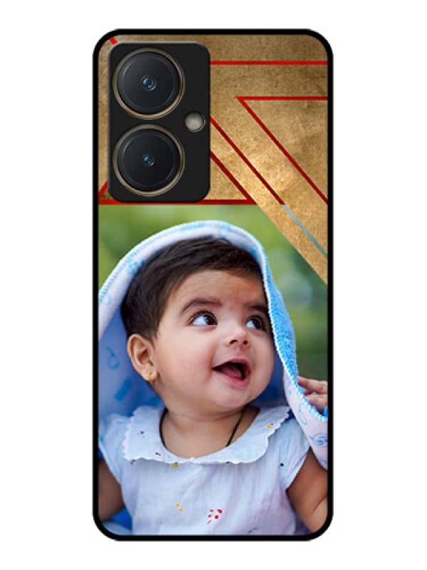 Custom Vivo Y27 Custom Glass Phone Case - Gradient Abstract Texture Design