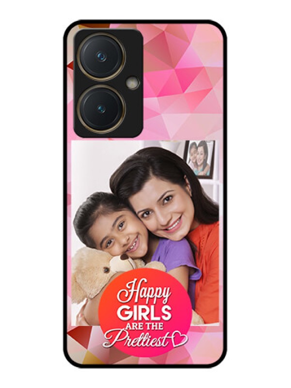 Custom Vivo Y27 Custom Glass Phone Case - Abstract Triangle Design