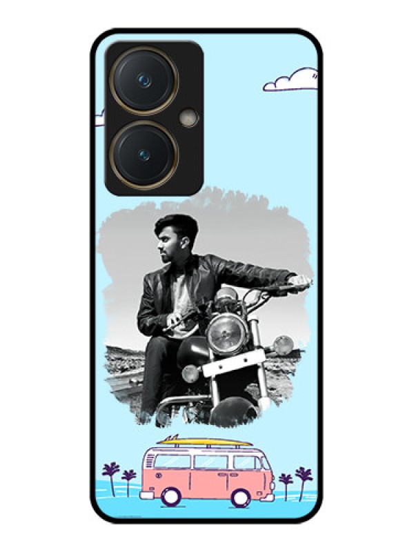 Custom Vivo Y27 Custom Glass Phone Case - Travel & Adventure Design