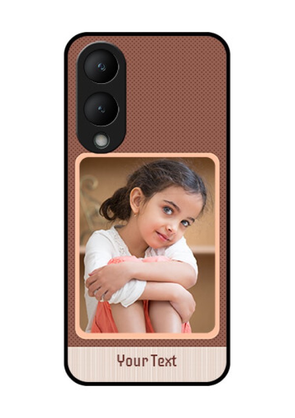 Vivo Y28 5G Custom Glass Phone Case - Simple Pic Upload Design