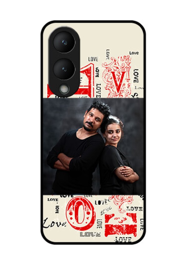 Vivo Y28 5G Custom Glass Phone Case - Trendy Love Design Case