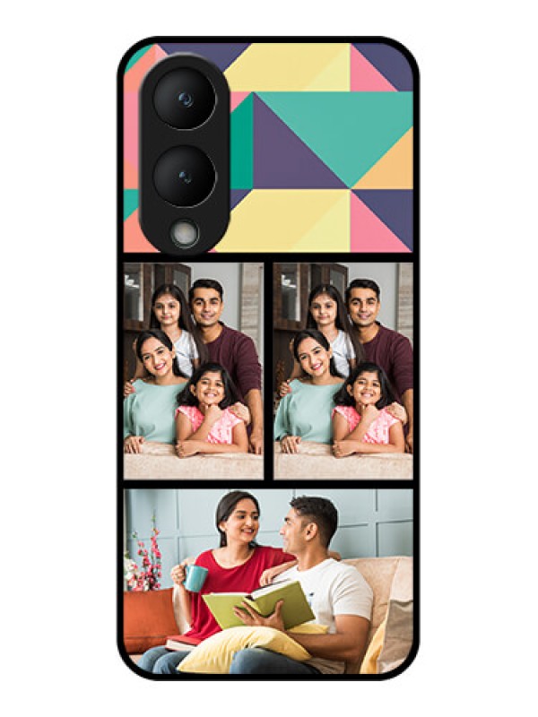 Custom Vivo Y28 5G Custom Glass Phone Case - Bulk Pic Upload Design