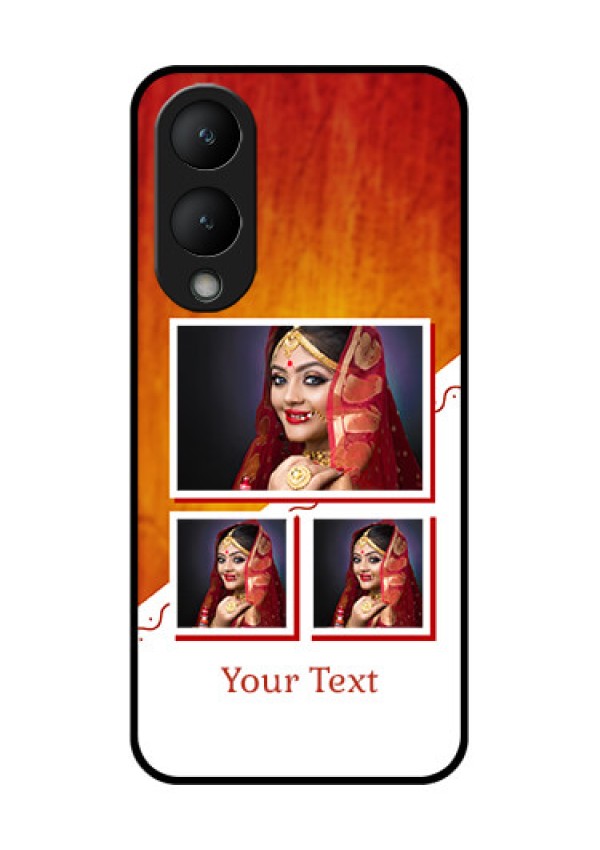 Vivo Y28 5G Custom Glass Phone Case - Wedding Memories Design
