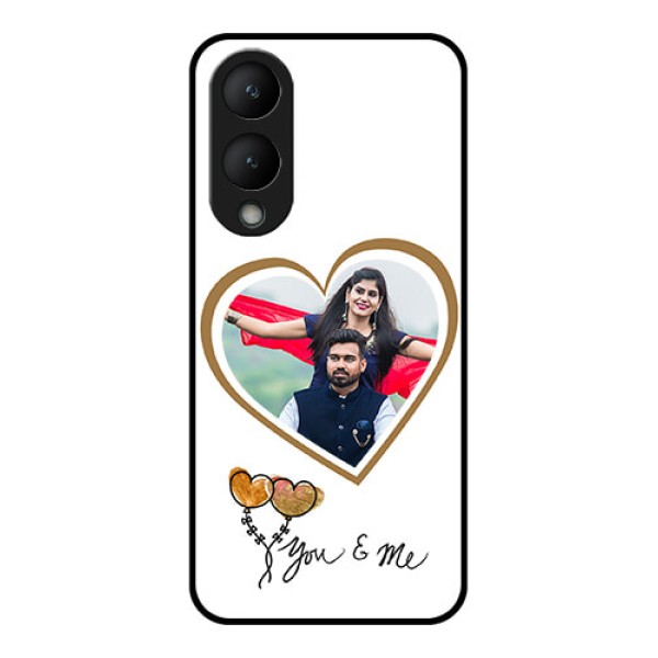 Vivo Y28 5G Custom Glass Phone Case - You & Me Design