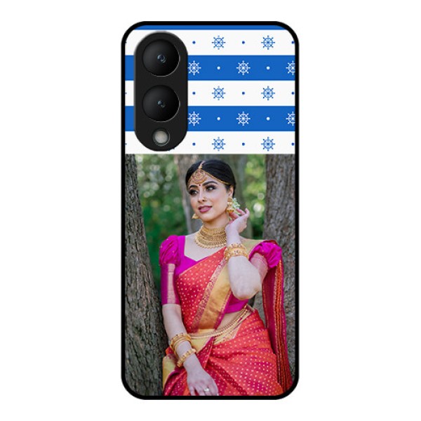 Vivo Y28 5G Custom Glass Phone Case - Snow Pattern Design