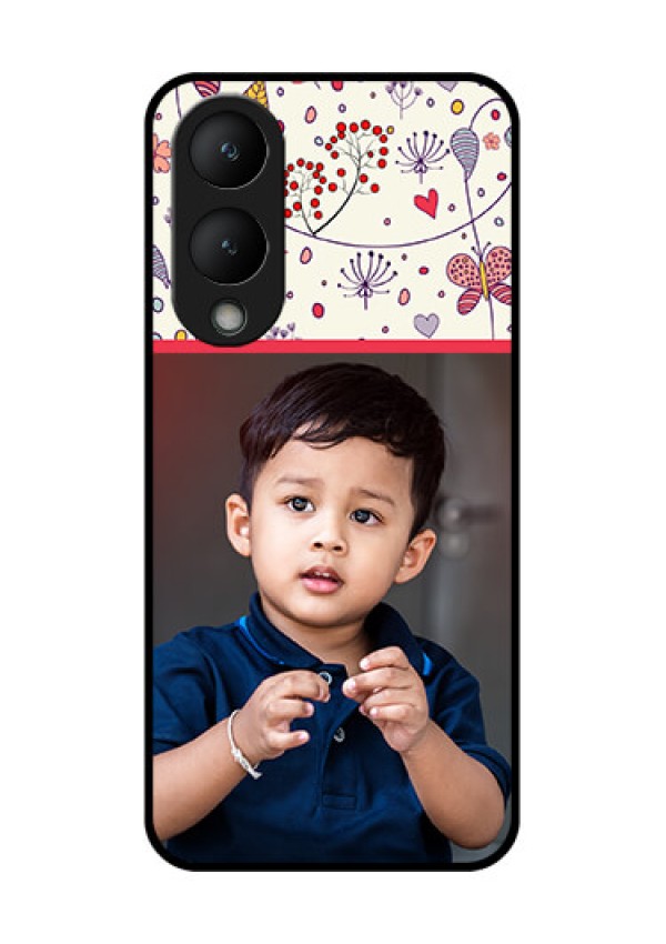Vivo Y28 5G Custom Glass Phone Case - Premium Floral Design