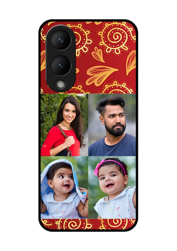 Vivo Y28 5G Custom Glass Phone Case - 4 Image Traditional Design