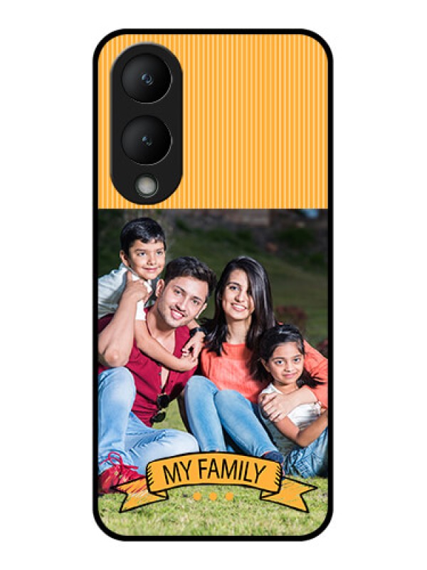 Custom Vivo Y28 5G Custom Glass Phone Case - My Family Design