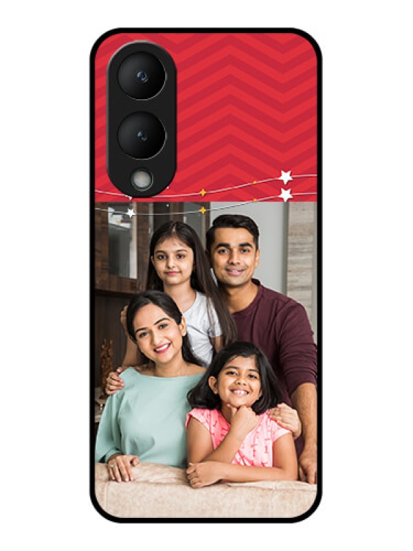 Custom Vivo Y28 5G Custom Glass Phone Case - Happy Family Design