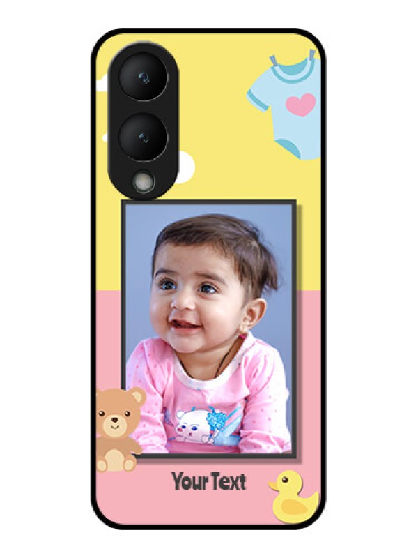 Custom Vivo Y28 5G Custom Glass Phone Case - Kids 2 Color Design