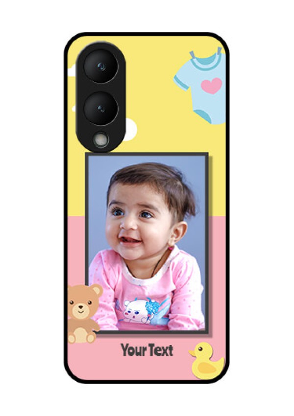 Vivo Y28 5G Custom Glass Phone Case - Kids 2 Color Design