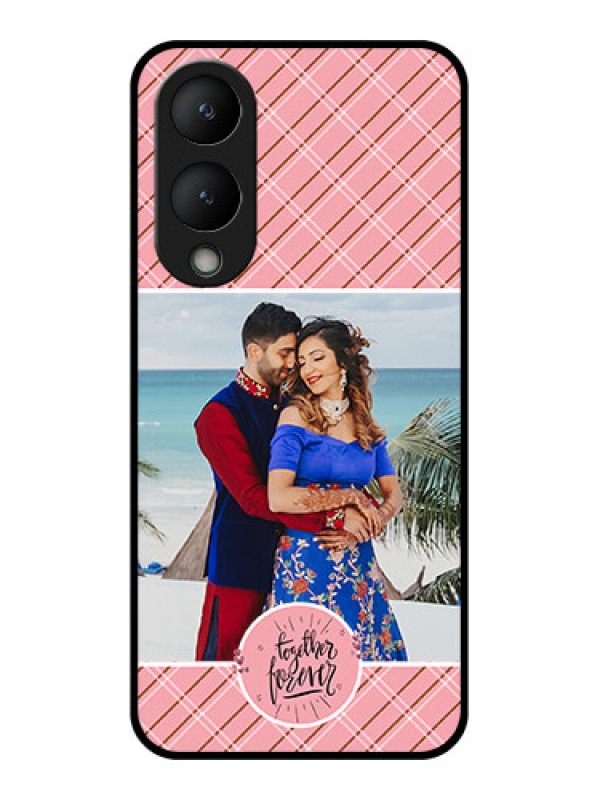 Custom Vivo Y28 5G Custom Glass Phone Case - Together Forever Design