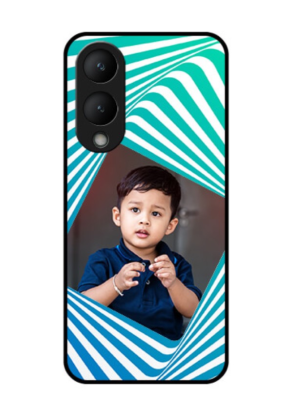 Vivo Y28 5G Custom Glass Phone Case - Abstract Spiral Design