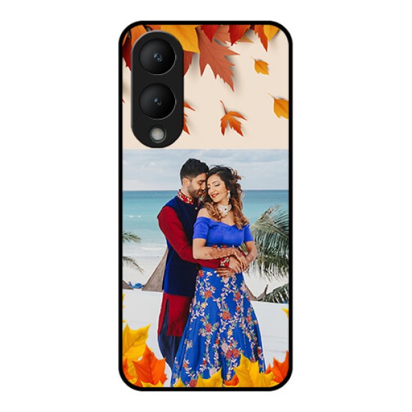 Vivo Y28 5G Custom Glass Phone Case - Autumn Maple Leaves Design Vivo Y28 5G Custom Glass Phone Case - Autumn Maple Leaves Design