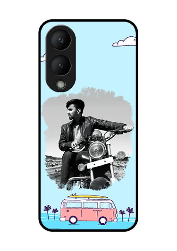Vivo Y28 5G Custom Glass Phone Case - Travel & Adventure Design