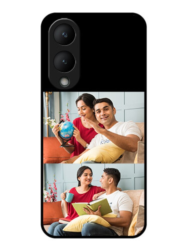 Custom Vivo Y28 5G Custom Glass Phone Case - 2 Images Design