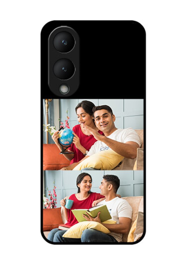 Vivo Y28 5G Custom Glass Phone Case - 2 Images Design