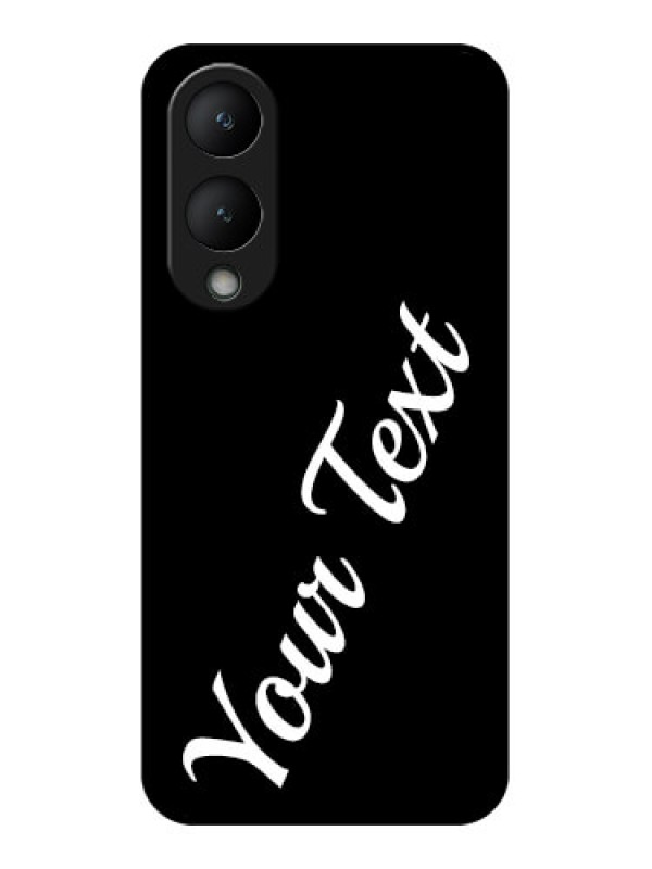Custom Vivo Y28 5G Custom Glass Phone Case - With Your Name Design