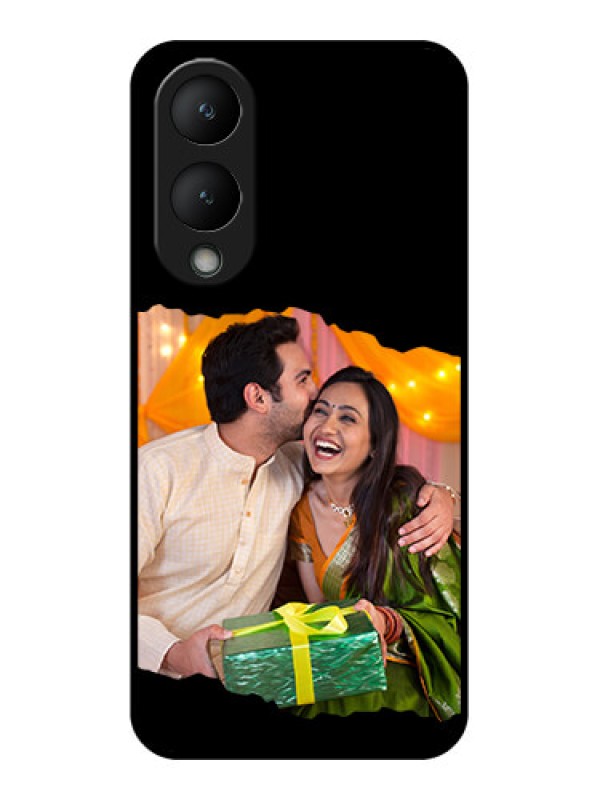 Custom Vivo Y28 5G Custom Glass Phone Case - Tear - Off Design