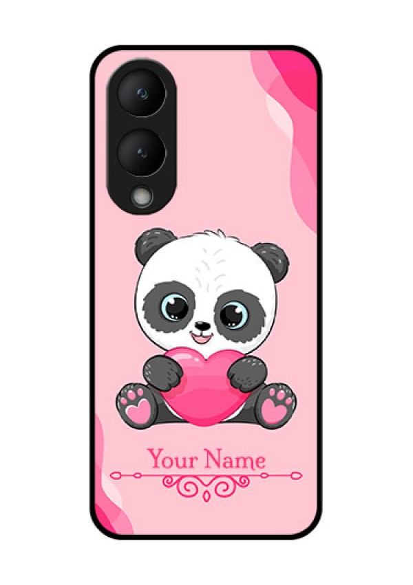 Vivo Y28 5G Custom Glass Phone Case - Cute Panda Design