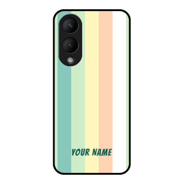 Vivo Y28 5G Custom Glass Phone Case - Multi - Colour Stripes Design Vivo Y28 5G Custom Glass Phone Case - Multi - Colour Stripes Design