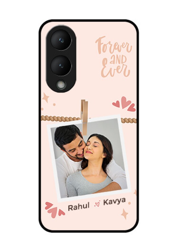 Vivo Y28 5G Custom Glass Phone Case - Forever And Ever Love Design