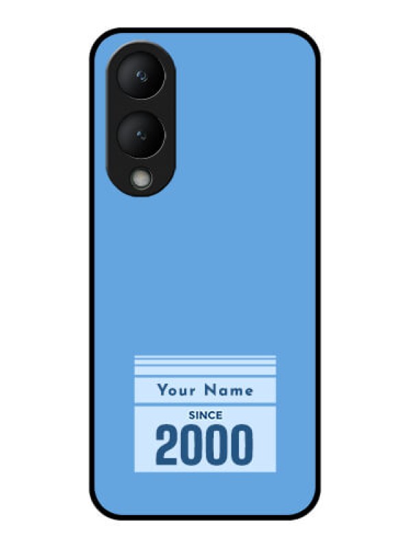 Custom Vivo Y28 5G Custom Glass Phone Case - Custom Year Of Birth Design