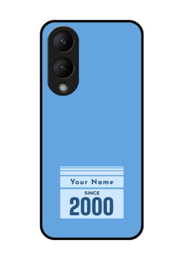 Vivo Y28 5G Custom Glass Phone Case - Custom Year Of Birth Design
