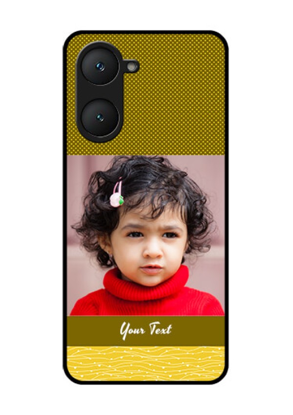 Vivo Y28e 5G Custom Glass Phone Case - Simple Green Color Design