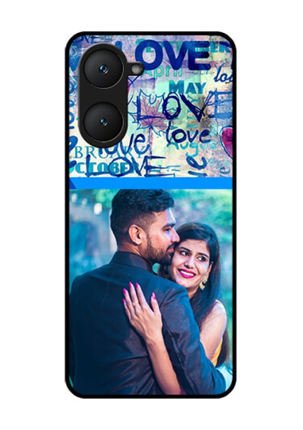 Vivo Y28e 5G Custom Glass Phone Case - Colorful Love Design