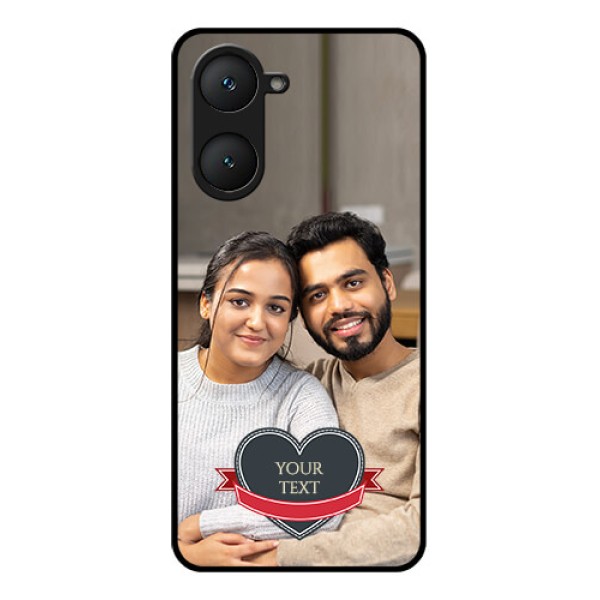 Vivo Y28e 5G Custom Glass Phone Case - Just Married Couple Design