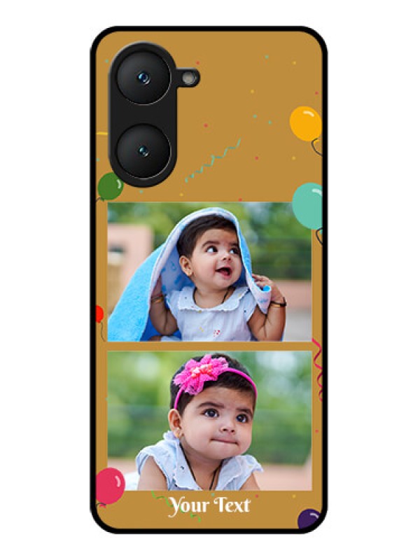 Custom Vivo Y28e 5G Custom Glass Phone Case - Image Holder With Birthday Celebrations Design