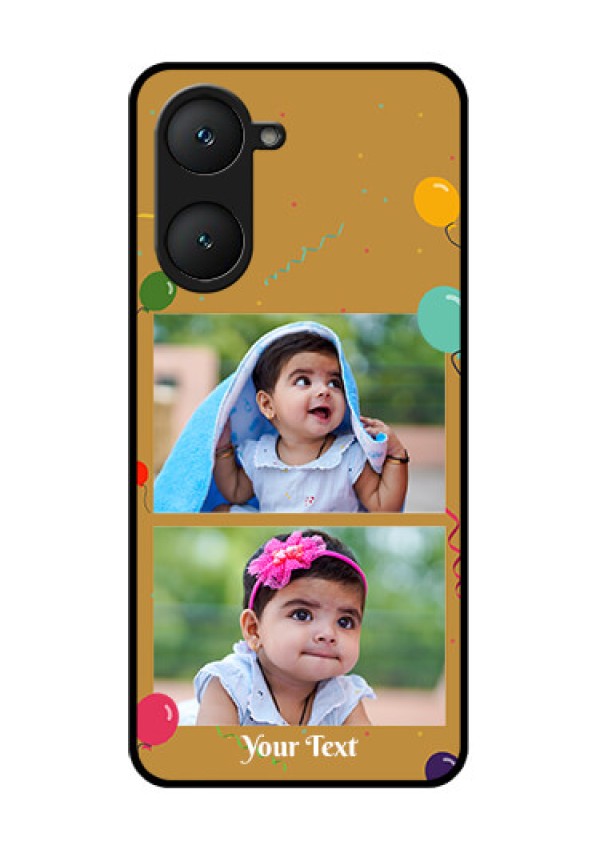 Vivo Y28e 5G Custom Glass Phone Case - Image Holder With Birthday Celebrations Design