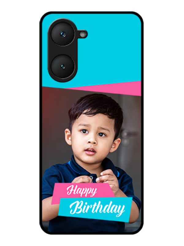 Custom Vivo Y28e 5G Custom Glass Phone Case - Image Holder With 2 Color Design